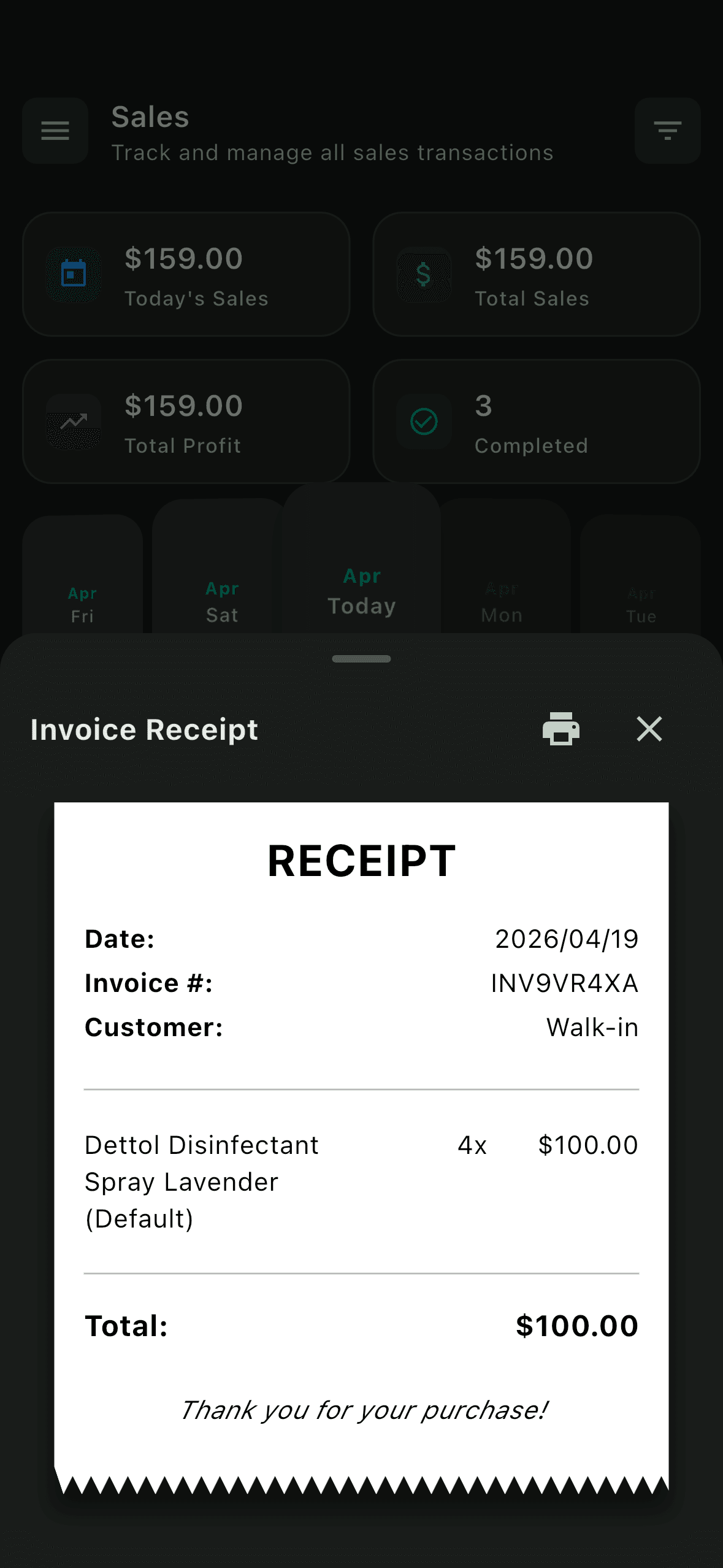 Receipt