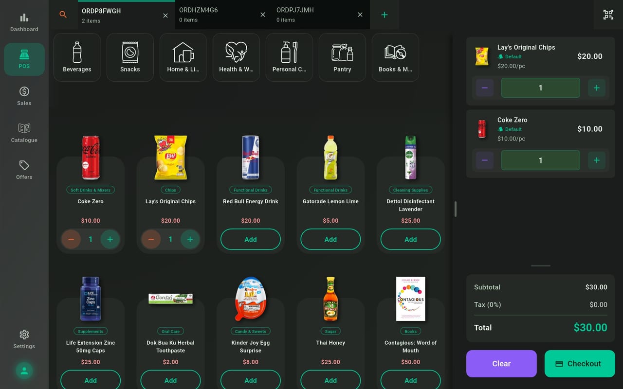 Budy POS Checkout