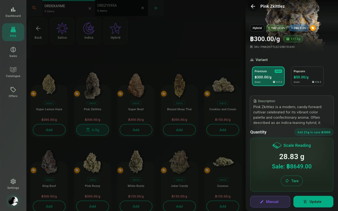 Budy POS — Bluetooth Scale Integration